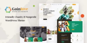 Gainlove Nonprofit Charity WordPress Theme 1.0.9破解版主题