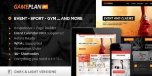 Gameplan Event and Gym Fitness WordPress Theme 1.6.1破解版主题
