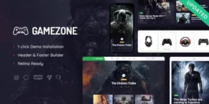 Gamezone | Video Gaming Blog Esports Store WordPress Theme 1.1.5破解版主题