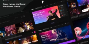 Gana Music and Event WordPress Theme 1.0.3破解版主题
