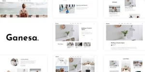 Ganesa Minimal WordPress Personal Blog Theme 1.0.4破解版主题