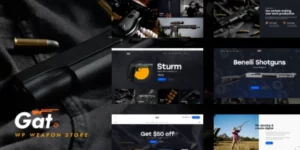 Gat Gun Weapon Store WordPress Theme 1.0.0破解版主题