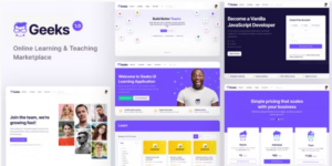 Geeks Online Learning Marketplace WordPress Theme 1.2.21破解版主题