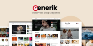 Generik Multipurpose WordPress Blog Magazine Theme 1.1破解版主题