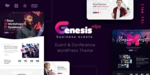 GenesisExpo | Business Events Conference WordPress Theme 1.4.8破解版主题