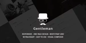 Gentleman CV Resume vCard WordPress Theme 1.4.3破解版主题