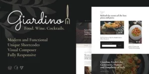 Giardino | An Italian Restaurant Cafe WordPress Theme 1.0.5破解版主题