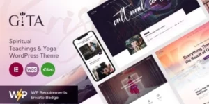 Gita Spiritual Teachings Yoga WordPress Theme 1.0破解版主题