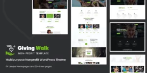 GivingWalk – Multipurpose Nonprofit WP Theme 2.0.1破解版主题