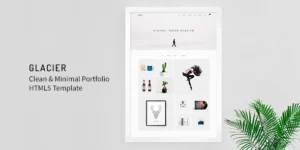 Glacier Minimal WordPress Portfolio Theme 5.0.0破解版主题