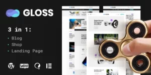 Gloss | Viral News Magazine WordPress Blog Theme + Shop 1.0.2破解版主题