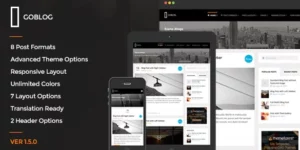 GoBlog Responsive WordPress Blog Theme 1.6.2破解版主题