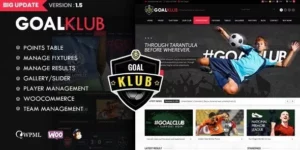 Goal Club | Sports Events WordPress Theme 1.5破解版主题