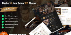 Gogrin Barber Hair Salon WordPress Theme 1.0.0破解版主题