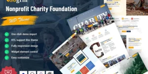 Gogrin Charity Foundation and Nonprofit WordPress Theme 1.0.0破解版主题