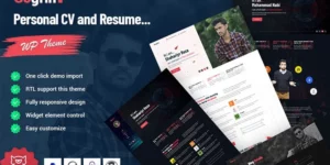 Gogrin Personal and CV WordPress Theme 1.0.0破解版主题