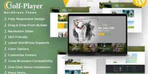 Golf player Golf and Sport WordPress Theme 1.0.0破解版主题