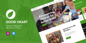 GoodHeart Charity Nonprofit Elementor WordPress Theme 1.0.0破解版主题