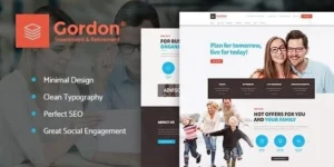 Gordon | Investments Insurance Company WordPress Theme 1.1.1破解版主题
