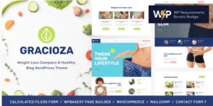 Gracioza | Weight Loss Company Healthy Blog WordPress Theme 1.0.5破解版主题
