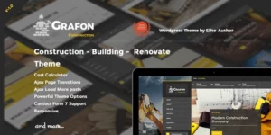 Grafon Construction Building Renovate WordPress Theme 1.1.0破解版主题