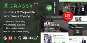 Grassy Business WordPress Theme 1.4破解版主题