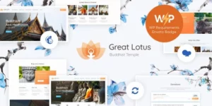 Great Lotus | Oriental Buddhist Temple WordPress Theme + RTL 1.3.1破解版主题