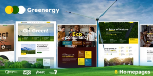 Greenergy Ecology Environment WordPress Theme 1.0.5破解版主题