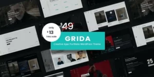 Grida Ajax Portfolio WordPress Theme 1.2.0破解版主题