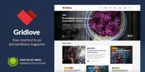 Gridlove Creative Grid Style News Magazine WordPress Theme 2.1.2破解版主题