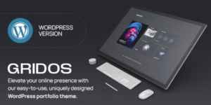 Gridos Creative Personal Portfolio WordPress Theme 1.0.0破解版主题