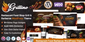 Grillino Grill Restaurant Shop WordPress Theme 1.3破解版主题