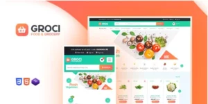 Groci Organic Food and Grocery Market WordPress Theme 2.2.6破解版主题