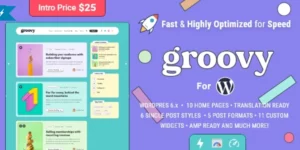 Groovy Modern Lightweight Blog for WordPress 2.0.0破解版主题