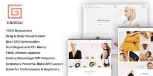 Grosso Modern WooCommerce theme for the Fashion Industry 1.8.7破解版主题