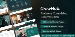 GrowHub Business Consulting WordPress Theme 1.0.2破解版主题