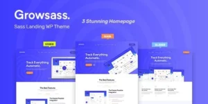 Growsass Software Landing Page WordPress Theme 1.0.6破解版主题