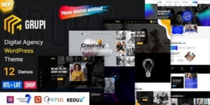 Grupi Digital Agency WordPress + RTL 1.4.8破解版主题