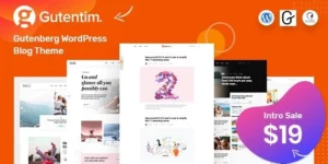Gutentim Modern Gutenberg WordPress Blog Theme 1.5破解版主题
