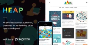 HEAP A Snappy Responsive WordPress Blog Theme 1.9.8破解版主题