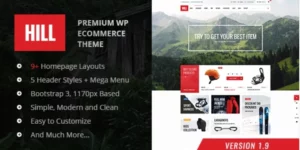 HILL Premium Responsive WooCommerce Theme 1.5破解版主题
