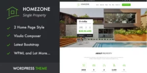 HOME ZONE Single Property Real Estate WordPress Theme 1.6破解版主题
