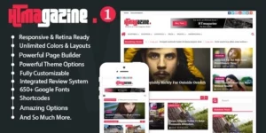HTmagazine WordPress Newspaper Magazine Blog Theme 3.1.0破解版主题