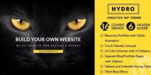 HYDRO One Page Portfolio WordPress Theme 2.8破解版主题