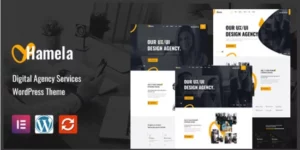 Hamela Digital Agency Services WordPress Theme 1.2.4破解版主题