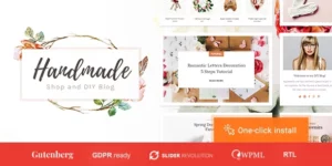 Handmade Shop Handicraft Blog Store Creative WordPress Theme 1.2.6破解版主题