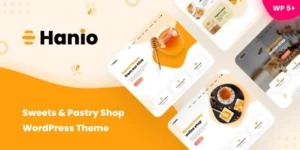 Hanio Sweets Pastry Shop WordPress Theme 1.95破解版主题