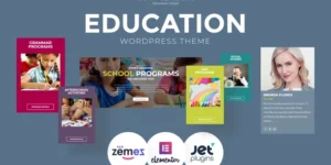 Happy Learning Education Multipurpose Modern WordPress Elementor Theme WordPress Theme 1.0.1破解版主题