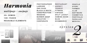 Harmonia Creative Multi-Purpose WordPress Theme 1.5.2破解版主题