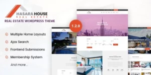 Hasara House Real Estate Responsive WordPress Theme 1.2.0破解版主题
